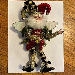 Mark Roberts limited edition Christmas jester elf fairy 10”